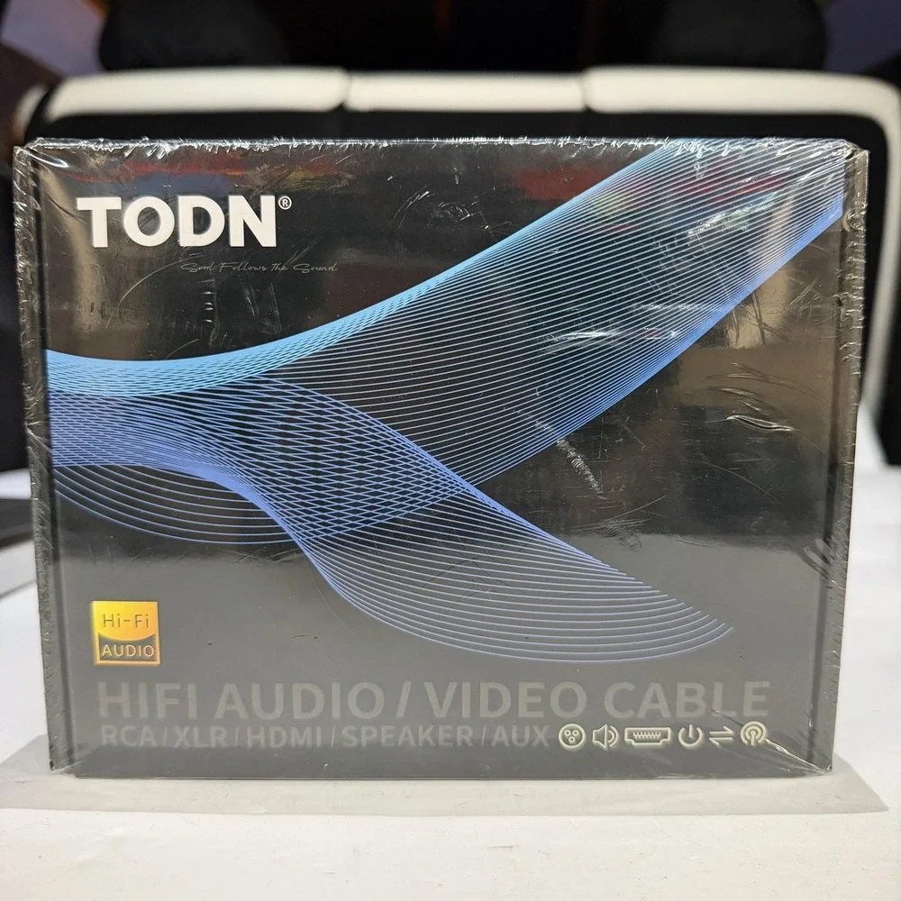 TODN HiFi XLR Balanced Audio Cables 7FT Pair 3-Pin Male Female Shielded Black